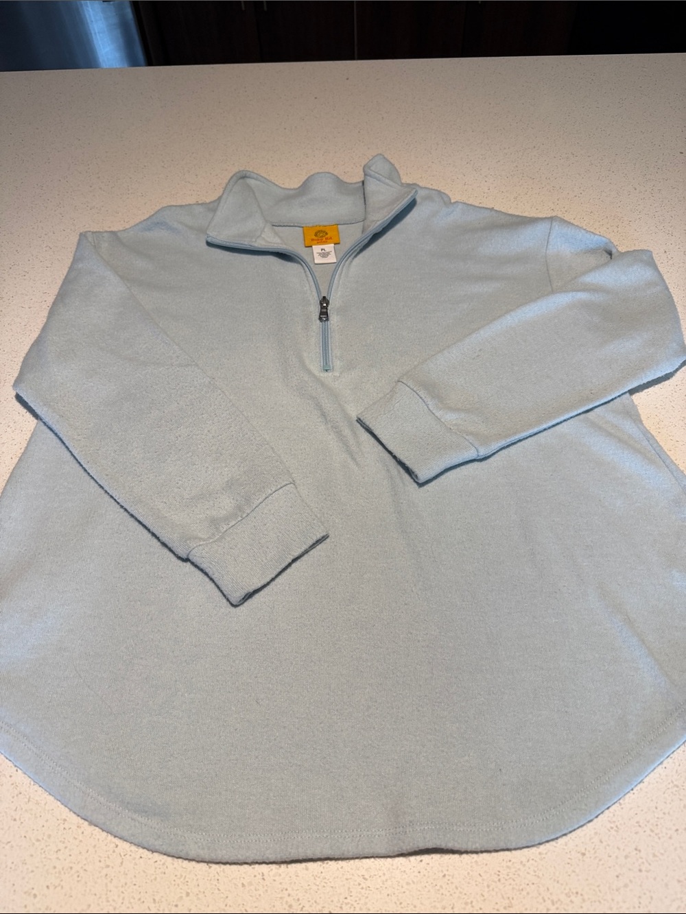Ruby Rd. Light Blue Petite Pullover